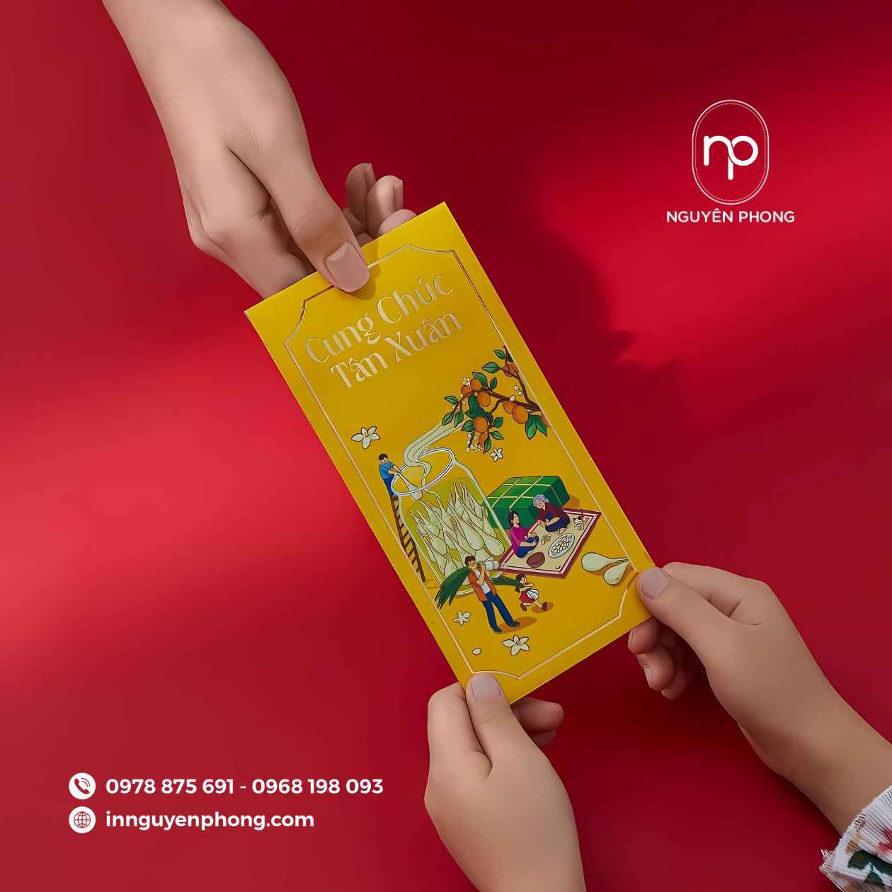 Mẫu lì xì giá rẻ tại xưởng in Nguyên Phong 